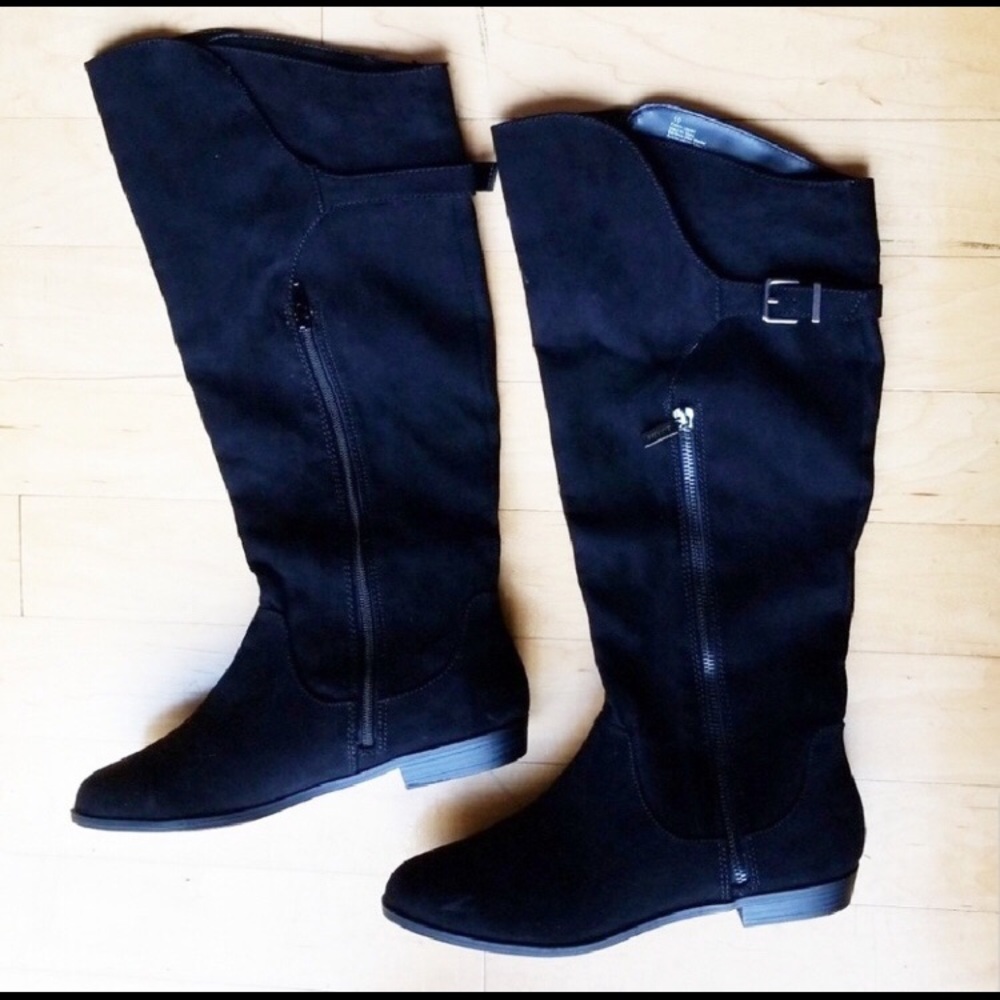 Express Faux Suede Boots